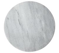 Premier Housewares White Marble Chopping Board Elegant Round Design Large Wooden Chopping Board, Chopping Board Set, dimensions of 30 x 3 x 30 cm