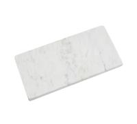 Orsina White Marble Rectangular Chopping Or Serving Board, Durable Natural Stone Board For Kitchen Use