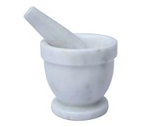 Interiors by PH Interiors by Ziarat Antique Mortar and Pestle, Easy to Clean, White