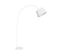 Premier Housewares White Metal Arched Floor Lamp