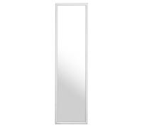 Premier Housewares White Plastic Frame Over Door Mirror