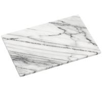 Premier Housewares White Slab Cutting Chopping Boards in Marble for Kitchen Glass Chopping Board Marble Slab 21 x 31 x 2 cm, Grey