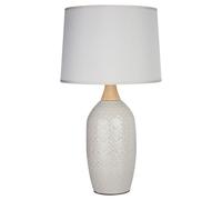 Premier Housewares Willow Grey Ceramic Table Lamp