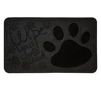 Premier Housewares Wipe Your Paws Doormat, Black