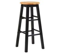 Premier Housewares Wooden Bar Stool | Compact Kitchen Counter Chair