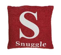 Premier Housewares Words 'Snuggle' Red Cushion