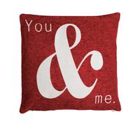 Premier Housewares Words 'You & Me' Red Cushion