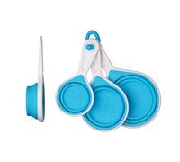 Premier Housewares Zing Blue Silicone Measuring Cups - Set of 4