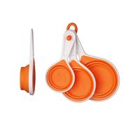 Premier Housewares Zing Orange Silicone Measuring Cups