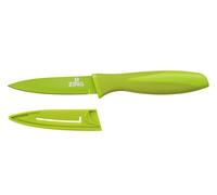 Premier Housewares Zing Vegetable Knife, Non-Stick Blade with Lid, Lime Green PP, TPR Coated Grip