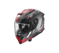 Premier Hyper XR Full Face Motorcycle Helmet Black/Grey/Red