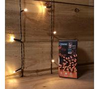 Premier Indoor/Outdoor 24 Multi-Action Battery Operated Time Lights - Vintage Gold