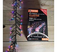 Premier Multi Action Cluster Brights with Timer 720 LED Rainbow/Green