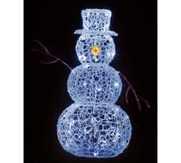 Premier Indoor Outdoor Christmas 90Cm Lit Soft Acrylic Snowman With 80 White Led