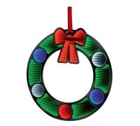 Premier Infinity Christmas Wreath Led Christmas Decoration Green/red (One Size)