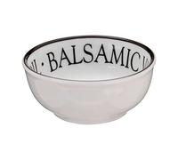 Premier Interior by PremierVersatile Set of 2 Porcelain Dipping Bowls|Glazed White Bowls With Black Lettering|Lightweight Monochrome Everyday Bowl Set|Perfect Giftable Porcelain Bowl Set