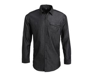 Premier Jeans Stitch Denim Shirt PR222 - Unisex Casual Business Workwear