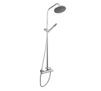 nuie JTY375 | Modern Bathroom Round Thermostatic Bar Shower With Free Kit , 1245mm x 267mm, Chrome