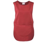 Premier Ladies Pocket Tabard - Adjustable Tabs, Patch Pocket - Red - Size M