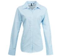 Premier Ladies Signature Long Sleeve Cotton Blend Oxford Shirt Blouse