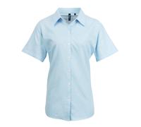 Premier Ladies Signature Short Sleeve Cotton Blend Oxford Shirt Blouse
