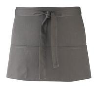 Premier Ladies/Womens Colours 3 Pocket Apron / Workwear (One Size) (Dark Grey)