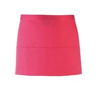 Premier Ladies/Womens Colours 3 Pocket Apron/Workwear (One Size) (Hot Pink)