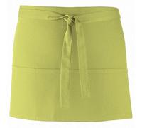 Premier Ladies/Womens Colours 3 Pocket Apron / Workwear (One Size) (Lime)