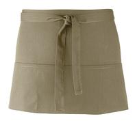 Premier Ladies/Womens Colours 3 Pocket Apron / Workwear (One Size) (Olive)