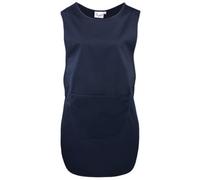 Premier Women's Long Length Pocket Tabard Workwear Pack of 2 in Navy | Size: Medium Premier Navy M