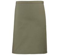 Premier Ladies/Womens Mid-Length Apron (One Size) (Olive)