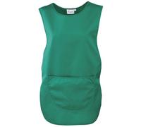 (S, Emerald) Premier Ladies/Womens Pocket Tabard / Workwear (Pack of 2)