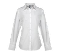 Premier Ladies Womens Polycotton Supreme Long Sleeve Poplin Shirt Blouse