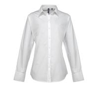 Premier Ladies Womens Polycotton Supreme Long Sleeve Poplin Shirt Blouse