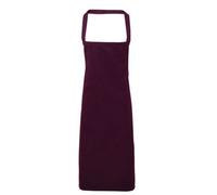 Premier Ladies/womens Slim Apron (No Pocket) / Workwear (Pack Of 2)