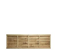 Premier Lap Wooden Fence Panel, 6ft x 2ft Traditional Waney Larch Fencing | 60cm High x 183cm Wide, Dual-Sided, Treated Timber Boards, Practical, for Garden Perimeter Boundary & Outdoor Privacy