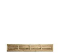 Premier Lap Wooden Fence Panel Overlapping Waney Larch, W: 6ft x H: 1ft Pressure Treated Timber for Outdoor Garden Privacy Screening & Boundary Fencing Wall Panels (182cm x 30cm)