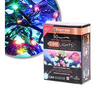 Premier 50 LED Battery Powered Multicolour Light Chain - 5 metres