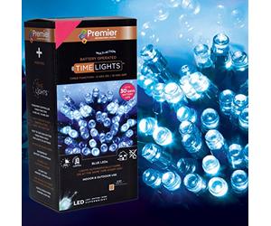 Premier LB112383B B-O 100 Led Lights, Blue