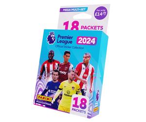 Premier League 2024 Panini Sticker Collection Mega Multiset (18 Packets)
