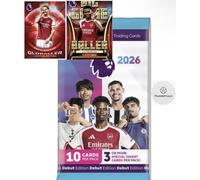 Premier League 2026 1 Pack of 25/26 New Soccer Cards + Bundle with hassentials Sticker Premier League Cards