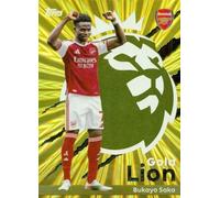 Premier League 2026 Bukayo Saka Gold Lion Trading Card