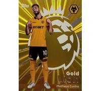 Premier League 2026 Matheus Cunha Gold Lion Trading Card