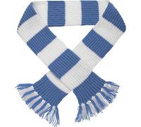 Premier League Striped Football Scarf Kit - Knitting Pattern & Wool (Huddersfield Town - Sky/White)