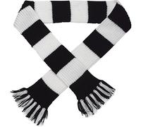 Premier League Striped Football Scarf Kit Knitting Pattern Wool Needles (Swansea City - Black/White)