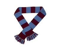 Premier League Striped Football Scarf Kit - Knitting Pattern & Wool (W. Ham - Claret/Sky)