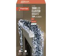 Premier LED Cluster Brights Christmas Lights Multi Action Timer Outdoor Tree 3D