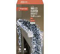 Premier LED Cluster Brights Christmas Lights Multi Action Timer Outdoor Tree 3D
