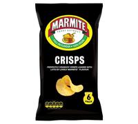 Premier Life Marmite Crisps 6 x 25g - 2 Pack | Full on Flavour, Perfectly Crunchy Crisps Loaded with Lots of Lovely Marmite