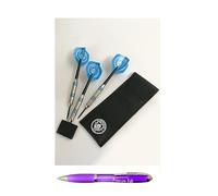 Premier Life Store Manchester City 3 Piece Darts Gift set With a Pen